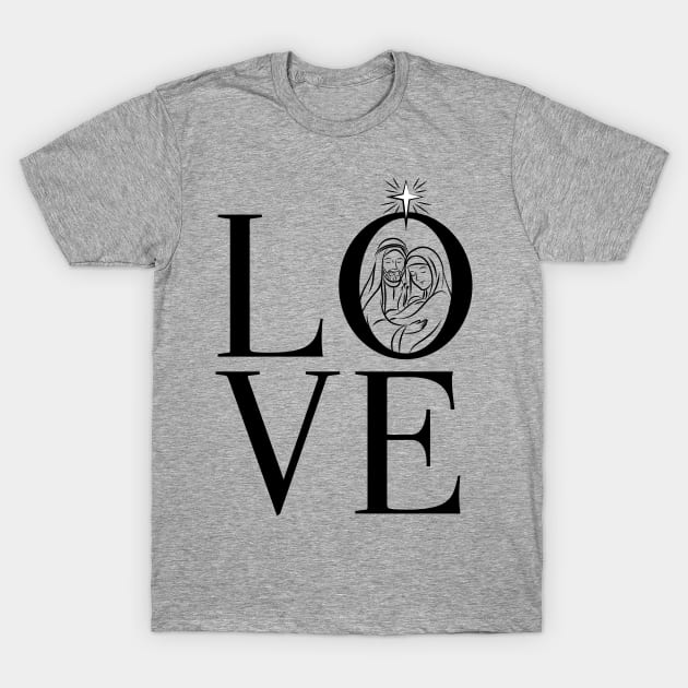 LOVE Christmas Nativity  © 2020 GraphicLoveShop T-Shirt by GraphicLoveShop